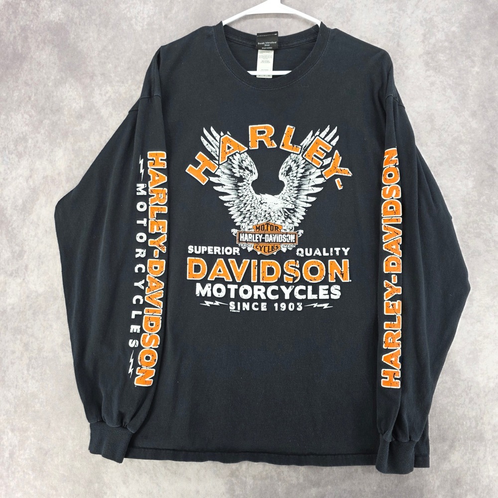 Harley-Davidson Long Sleeve Graphic Albuquerque NM Route 66 T-Shirt Black XL